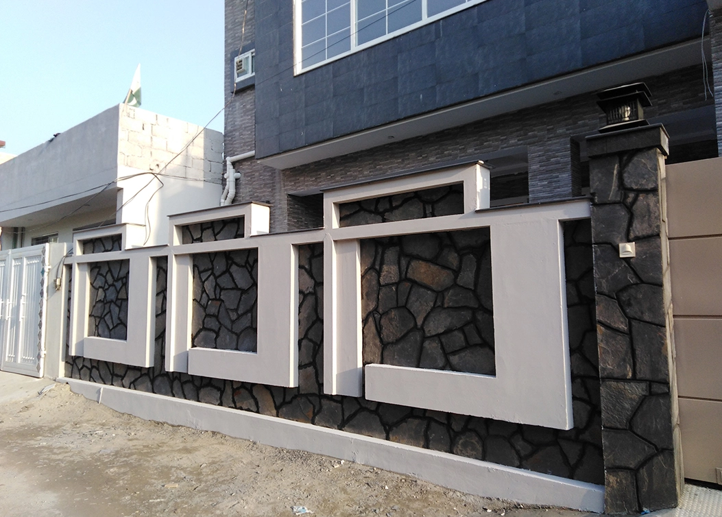 ahtesham colony unique compound wall design hescon engineering