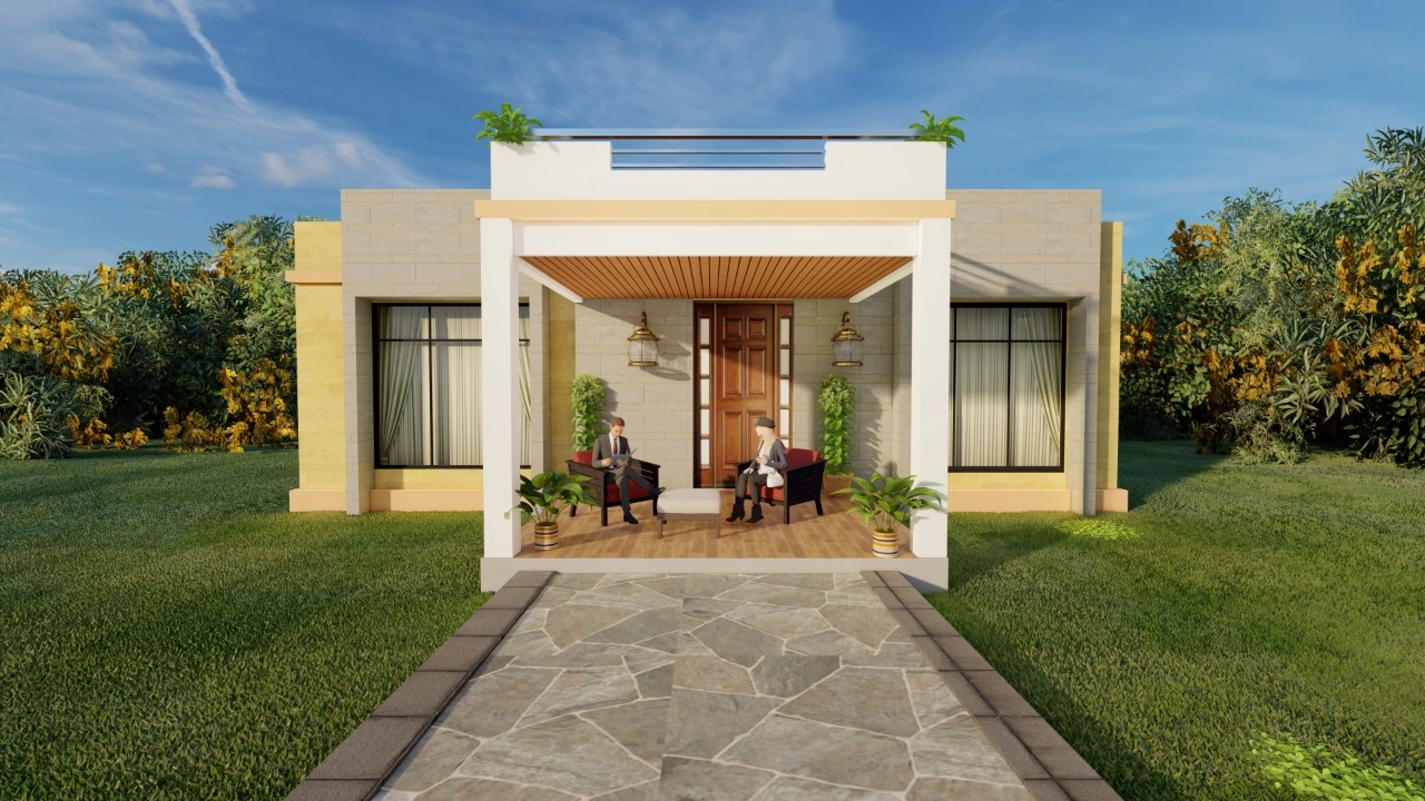 3d rendering of a house exterior by hescone engineering