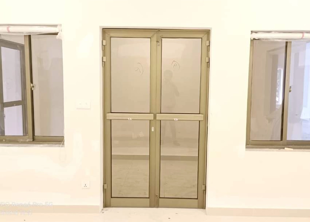 aluminium double doors and windows by hescone engineering