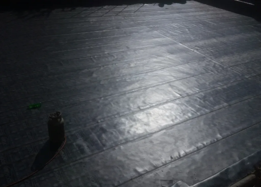 black waterproofing membrane installation by hescone engineering